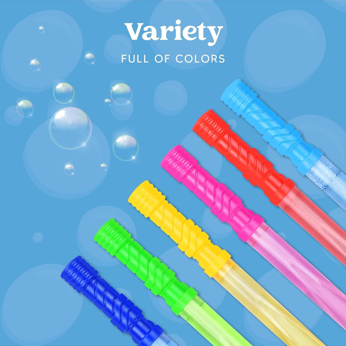 JOYIN 14.6’’ Big Bubble Wands for Kids, Outdoors Toy Activity - Bubble Wand 48 PCS - image 2