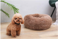 Cat Bed for Indoor Cats, Mini Plush Self Warming Kitten Bed - Small 20'' / Coffee - image 2