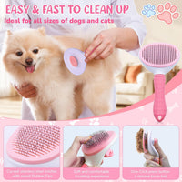 Dog Grooming Kit for Shedding, Bath Gloves - 8 PACK / Pink - image 2