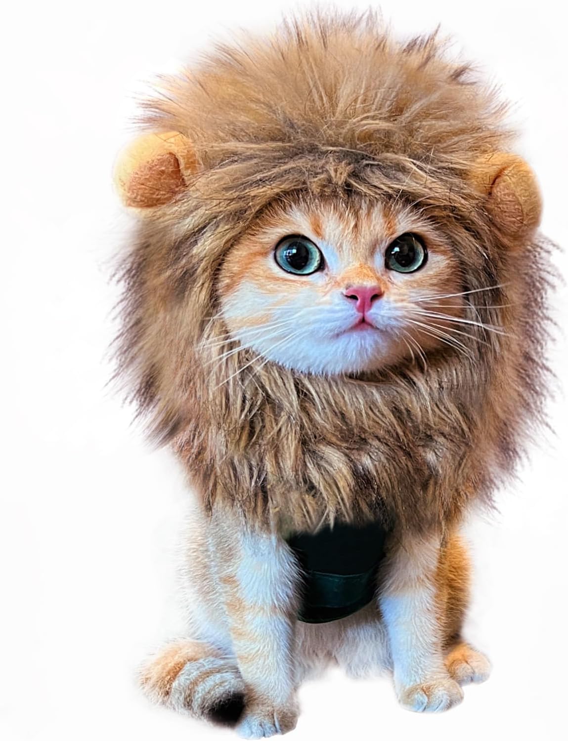 Lion Mane Wig for Cat Costume Pet Adjustable Washable Comfortable