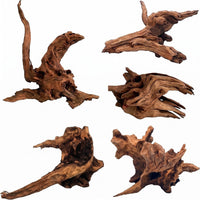Aquarium Driftwood 3PCS Natural Trunk Driftwood Assorted Branches - Mopani driftwood 3.5-7in 5PCS