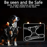 Timos Dog Harness,NO Need Go Over Dogs Head 3 Snap Buckles Pet Harness with 2 Leash Clips,Adjustable Soft Padded No-Pull,Reflective No-Choke Oxford Vest for Small Medium Large Dogs,X-Large(Packof1)