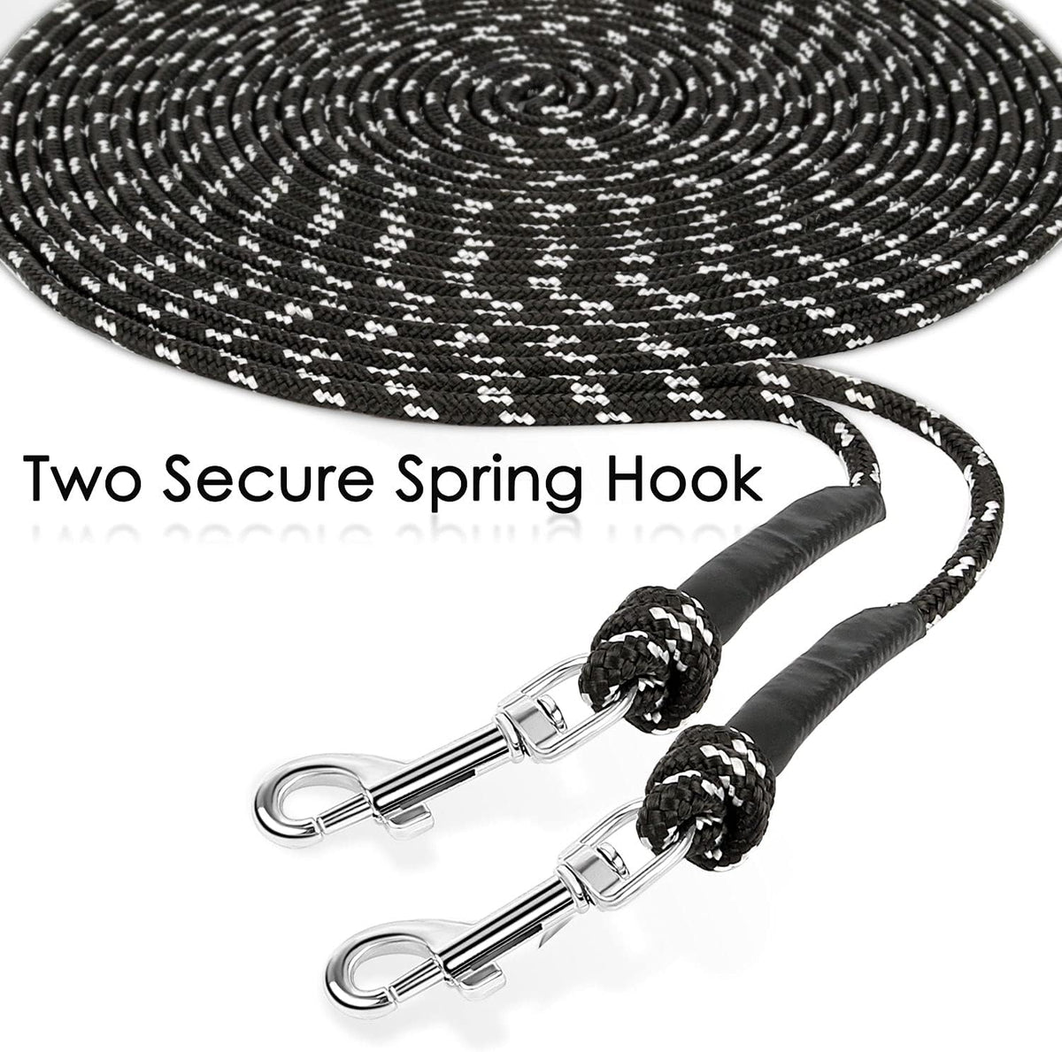 Reflective Cat Long Leash 15 FT - 30 FT / Black - image 4