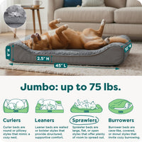FurHaven Orthopedic Dog Bed for Large Dogs - Jumbo/XL / Gray - image 3