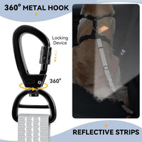 Pawaboo 2Pack Dog Car Seatbelt - Gray+Gray - image 2