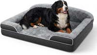 Orthopedic Dog Bed for Extra Large Dogs - Dark Grey / 53.0"L x 42.0"W x 8.0"Th