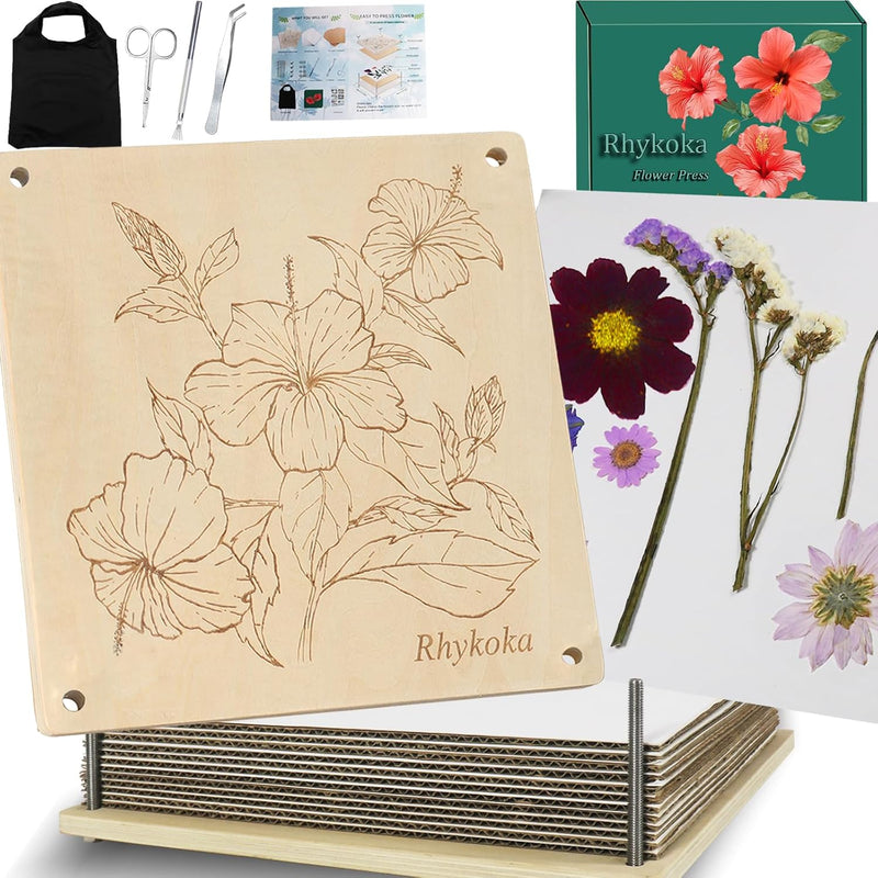 Rhykoka Wooden Flower Press