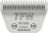 10# Dog Grooming Ceramic Blades, Compatible with Andis, Oster A5 - 7fw-3.2mm / Silver