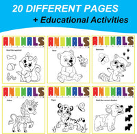 ALNETI Paint with Water Coloring Books for Toddlers - ANIMALS / Art Paper - image 2