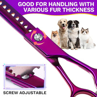 JASON Dog Grooming Thinning Scissors - Purple / 7.03 - image 3
