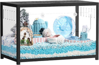 BUCATSTATE Hamster Cage 2.0, Large Hamster Enclosure – Essentials for Small Pets - 31.4"L x 17.6"W x 20.6"H / Black