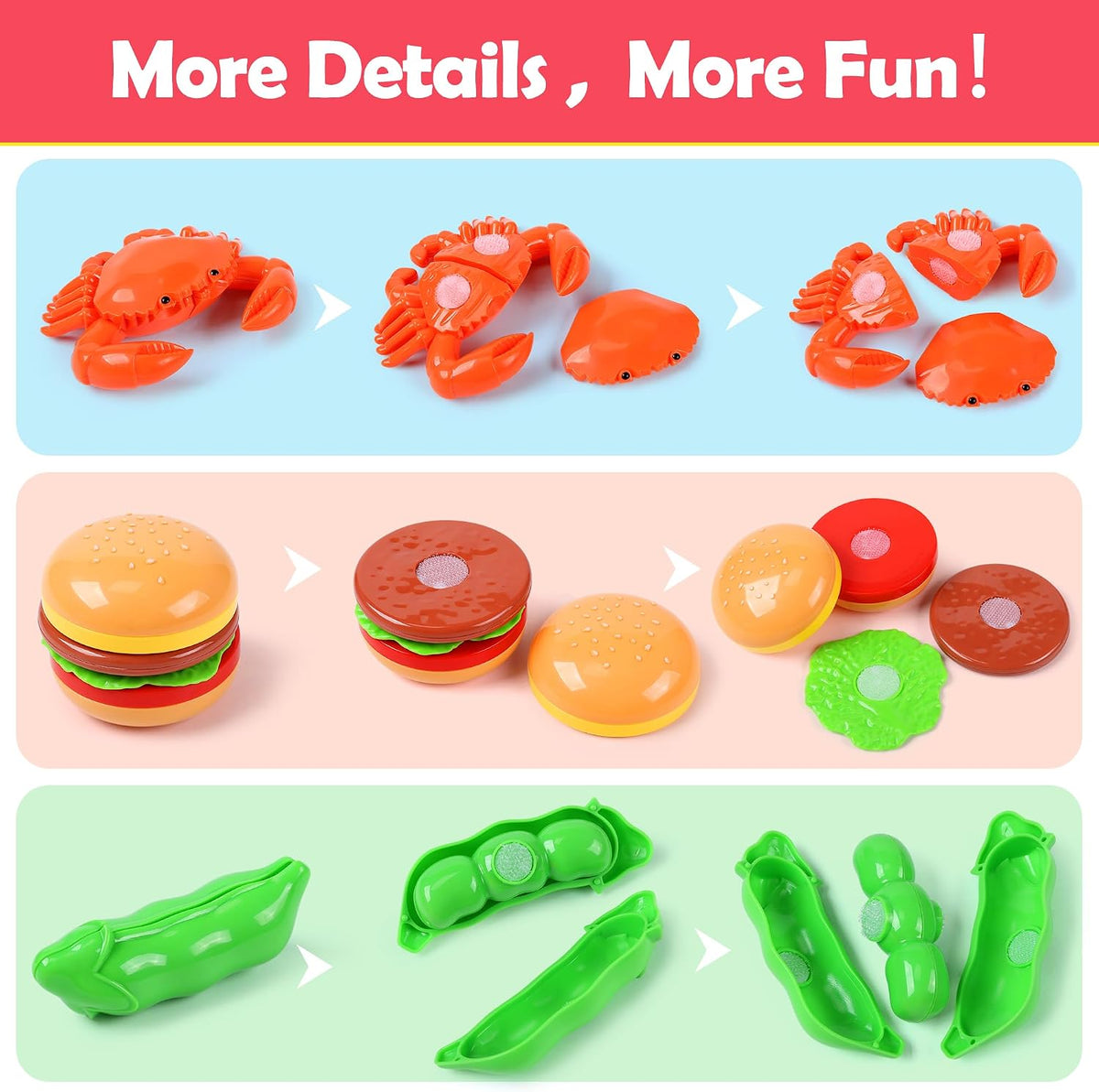 HOLYFUN Kids Kitchen Playset - Multicolor - image 4