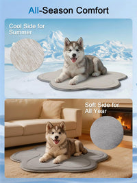 Dog Cooling Mat Self Coolings Foldable Cooling Pad for Dog in Summer - GRAY / Large-36"L x 32"W - image 4