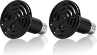 REPTI ZOO Reptile Ceramic Infrared Heat Emitter - 1 Count (Pack of 2)