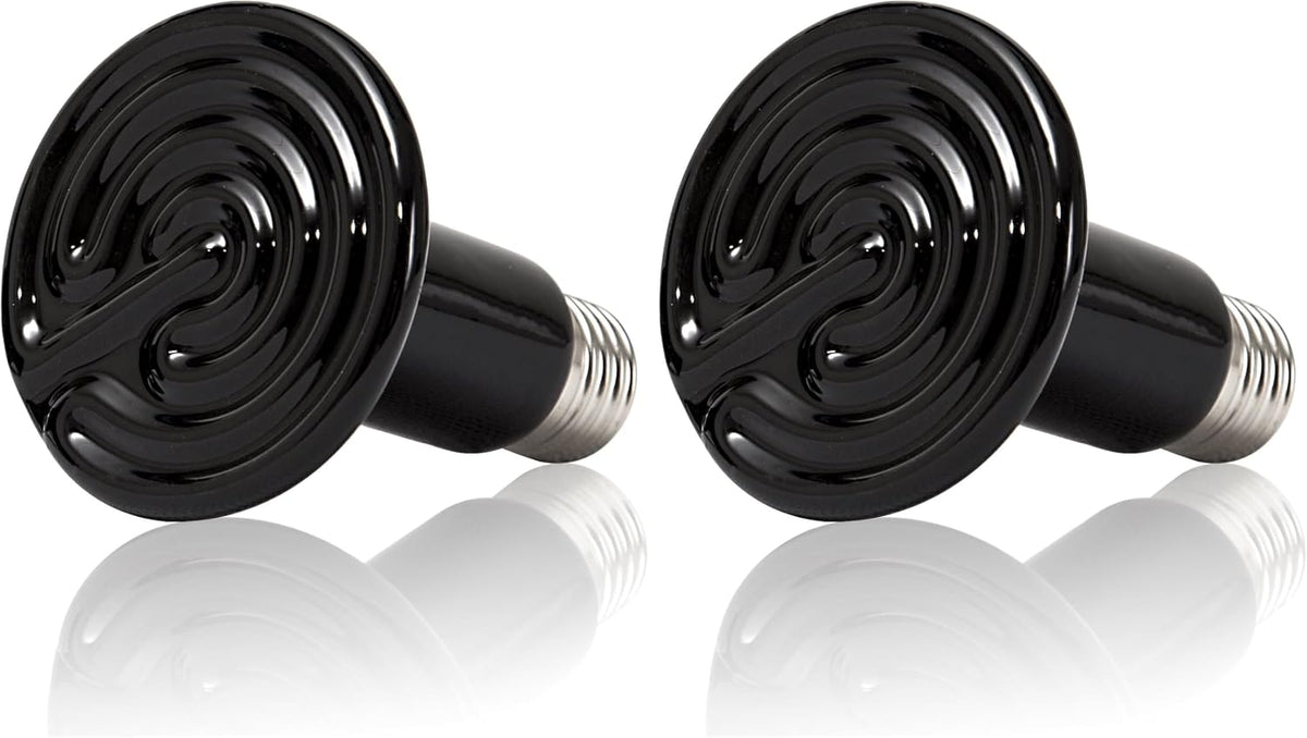 REPTI ZOO Reptile Ceramic Infrared Heat Emitter - 1 Count (Pack of 2)