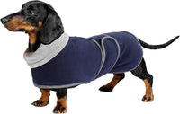 Dachshund Sweaters, Dachshund Coat Perfect Dog Winter Coat with Padded Fleece Lining - X-Small / Navy