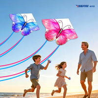 SGftre Colorful Butterfly Kite - Light Blue+Light Pink - image 4