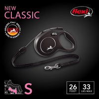 FLEXI Classic Cord Retractable Dog Leash - Black / Small - 26 ft (Cord) (Pack of 12) - image 2
