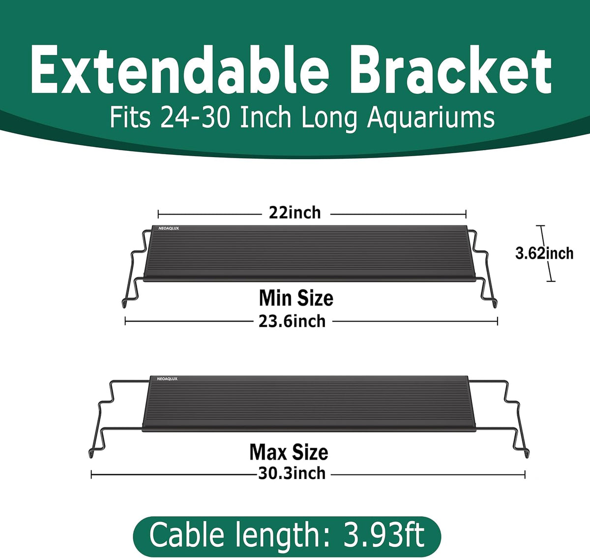 24/7 LED Aquarium Light for 12-18 Inch Plant & Fish Tank - For 24-30 Inch Tank - image 3