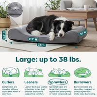 FurHaven Orthopedic Dog Bed for Large Dogs - Large / Gray - image 3