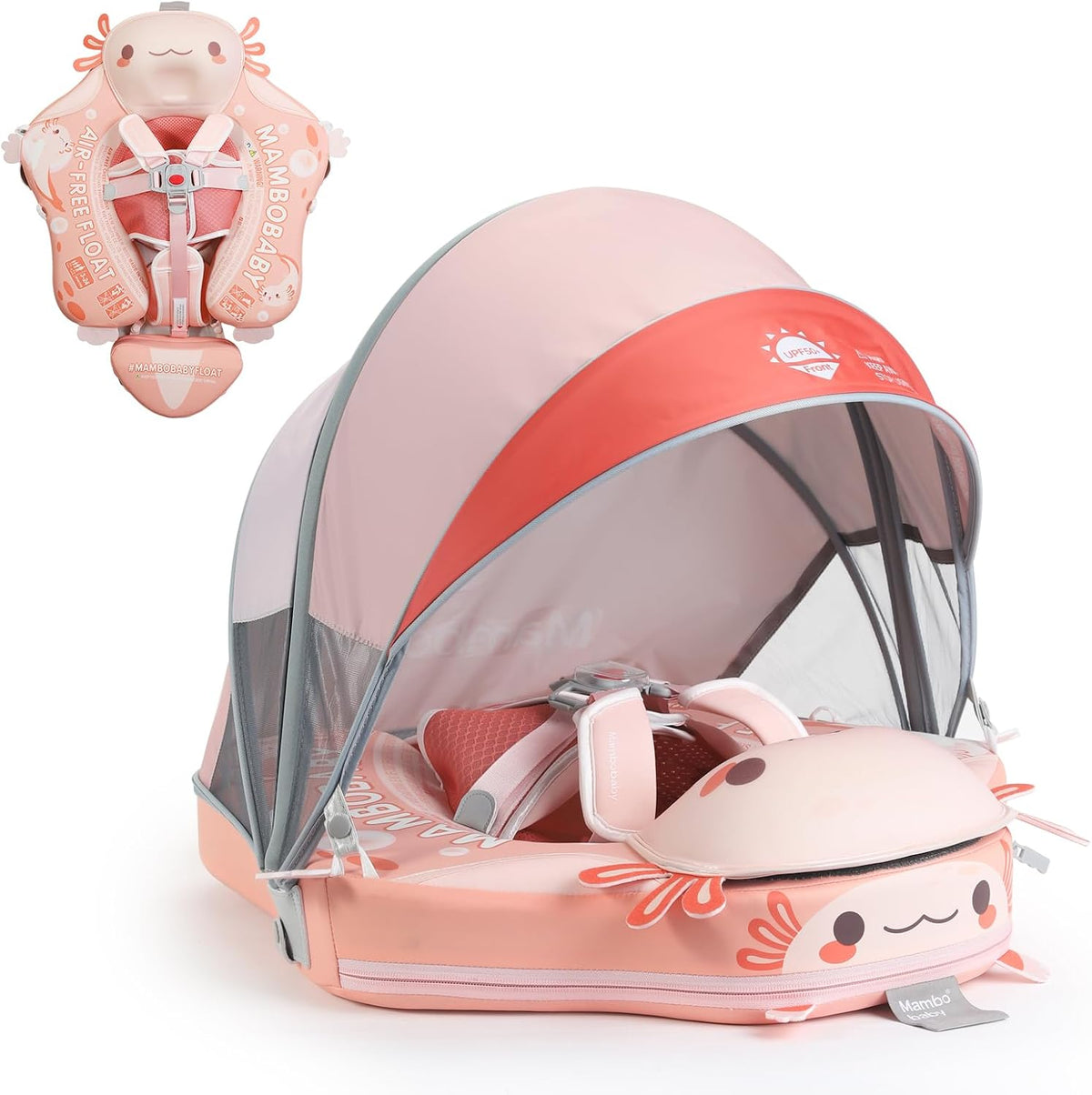 Mambobaby Float Deluxe non-inflatable baby pool float with sun canopy - view 4