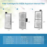 AQQA 8 Pack Aquarium Filter Cartridge Replacement Fish Tank Filter - 8 Pack Filter Cartridge-L - image 4