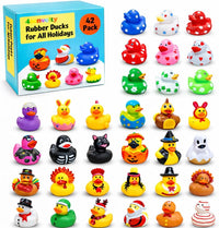 4E's Novelty 24 pack Halloween rubber ducks in pumpkin, cat, zombie, witch, skeleton and ghost designs