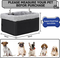 Dog Car Seat for Small Pets Under 20lbs - Black-20lbs / Nylon - image 2