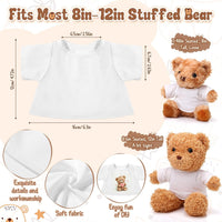 Litherr S blank sublimation stuffed animal shirt for 8-12 inch plush bears - view 14