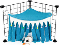Guinea Pig Hideout, Guinea Pig Corner Hideout - Blue / 17.3"L x 9.2"W x 10.2"Th