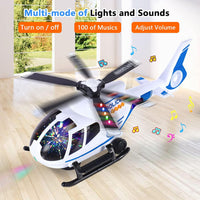 ele ELEOPTION Airplane Toy Infrared Remote Control Plane Toys - Airplane White - image 2