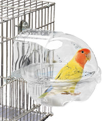 Acrylic Bird Cage Bath Box - 【1Pcs】 / 【White：1PcsType2】