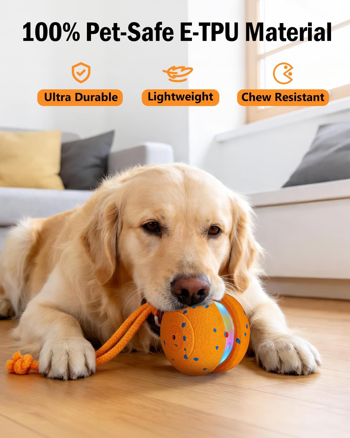 osou Interactive Dog Toy, Automatic Moving Dog Ball Toy with 2 Speed Modes – Essentials for Dogs - image 4