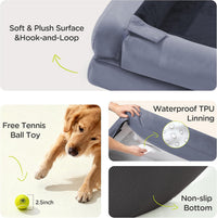 Waterproof Orthopedic Dog Bed for Extra Large Sized Dogs – Essentials for Dogs - 48 x 30 x 9 in / Dark Grey - image 3