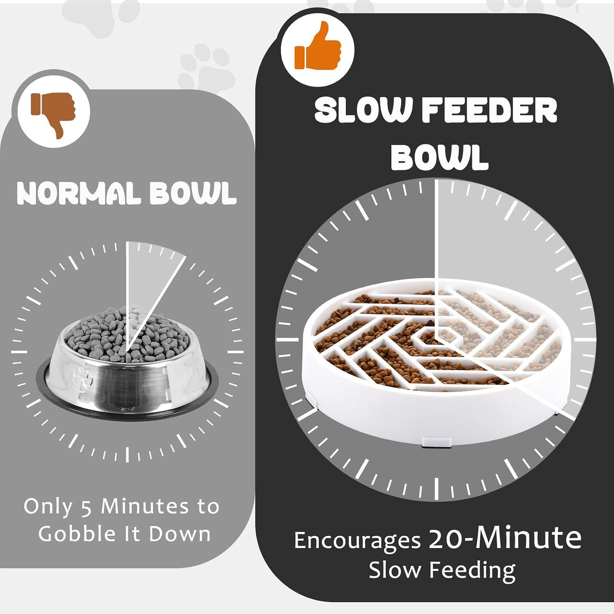 WHIPPY Slow Feeder Dog Bowl - white - image 4