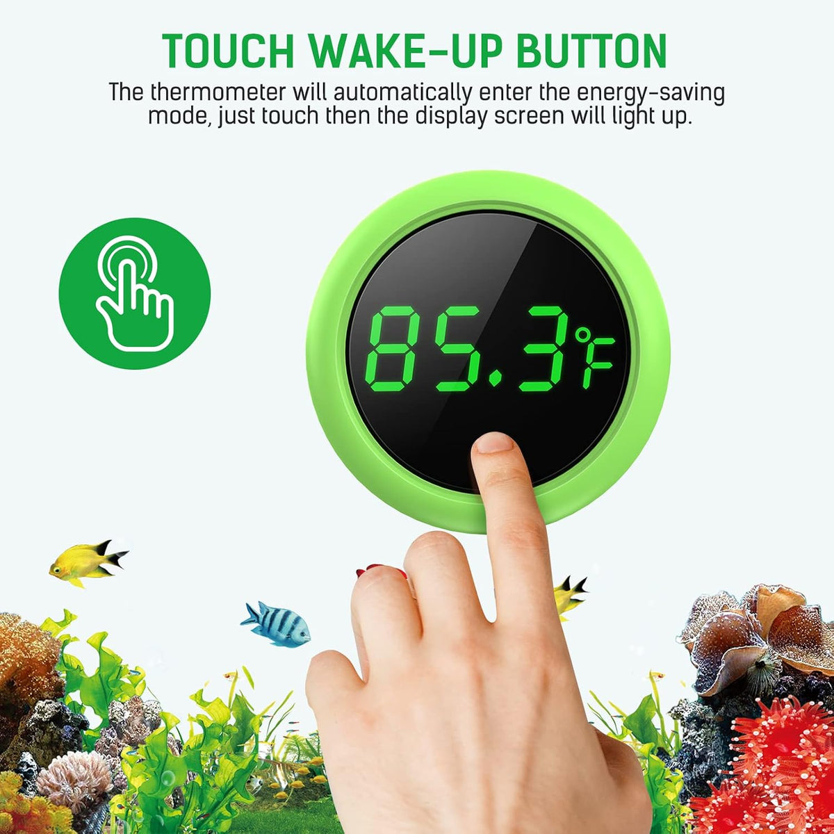 Fish Tank Thermometer, PAIZOO LED Aquarium Thermometer Digital - image 4