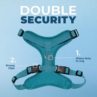 Voyager Step-in Lock Dog Harness, Pink - Harness (Turquoise) / XL (Chest: 23 - 28") - image 2