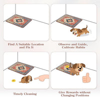 HAOCOO Washable Pee Pads for Dogs, Super Absorbent Reusable Puppy Training Pads, (2 Pack) 2Ft x 2Ft Dark Red Waterproof Leak-Proof and Non-Slip Whelping Pads Potty Pads for Pet Housebreaking