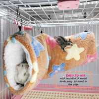 LEFTSTARER Guinea Pig Accessories Sugar Glider Cage Accessories - brown-star / Star - image 3
