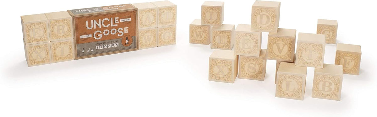 Uncle Goose Uppercase Alphablank Blocks, Made in The USA - image 4