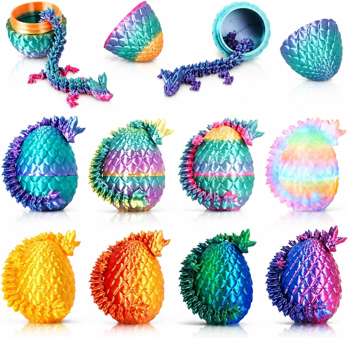 Impossmaker 24pcs 3D Printed Dragon Eggs - 8P-S1