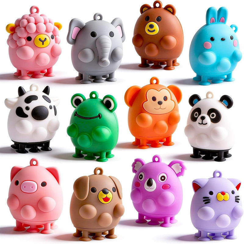 ChildFun 6 PCS Animal Suction Popper Sensory Toys - Animal Suction Toys-01