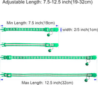2 Pack Breakaway Cat Collars with Bells - Green - image 2