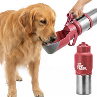 PupFlask Pro Portable Insulated Dog Water Bottle - Red / 50 Ounce