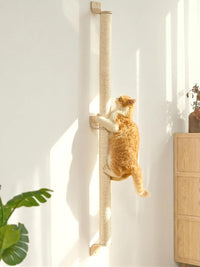 FUKUMARU Cat Wall Scratcher, 60" Tall Kitten Scratching Post – Essentials for Cats - 60 inch