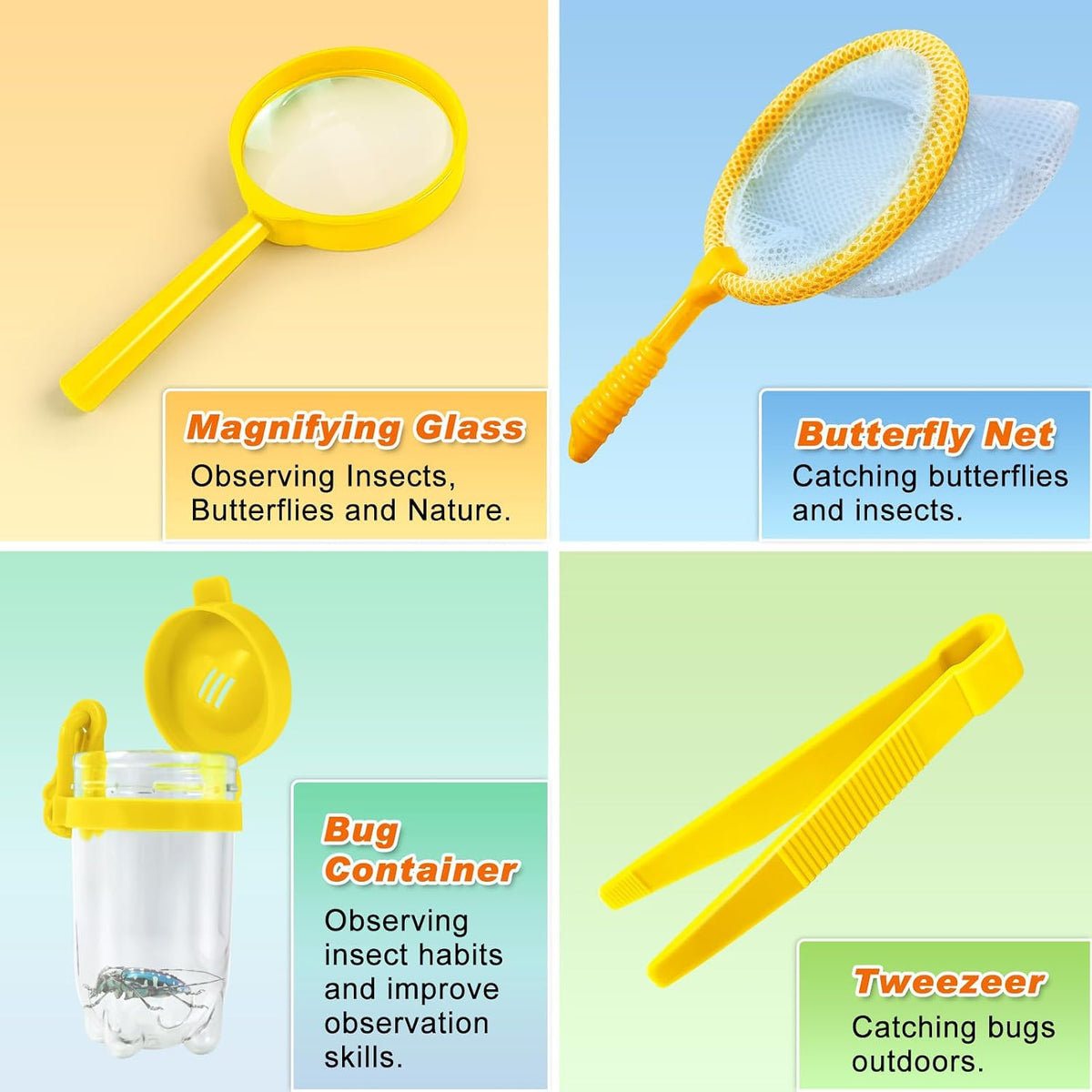 YOPINSAND Kids Explorer Kit & Bug Catcher Kit - Yellow - image 4