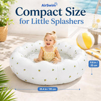 AirSwim 34 inch inflatable baby pool with soft walls for toddlers, bear style - view 8