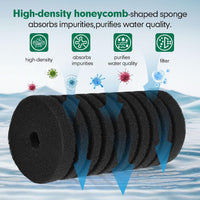 AQQA Electric Sponge Filter for Aquarium, 3W - M（replacement sponge) - image 2