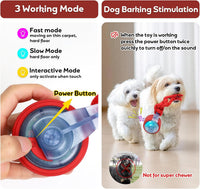 Dog Toys Interactive Rolling Ball with Rope, Motion-Activated – Essentials for Dogs - image 3