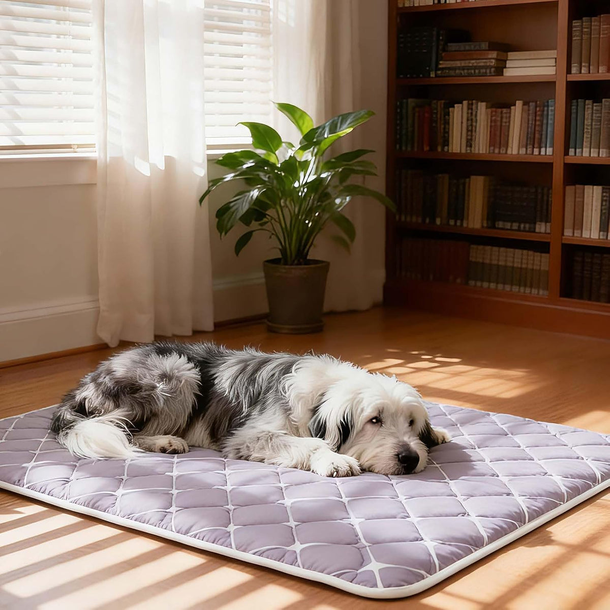 Bubble bear Dog Crate Mat, Ultra Soft - Gray / 30.0"L x 19.0"W - image 2